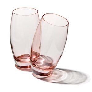 Wasser- und Saftglas rosé, 500 ml, 6er Set