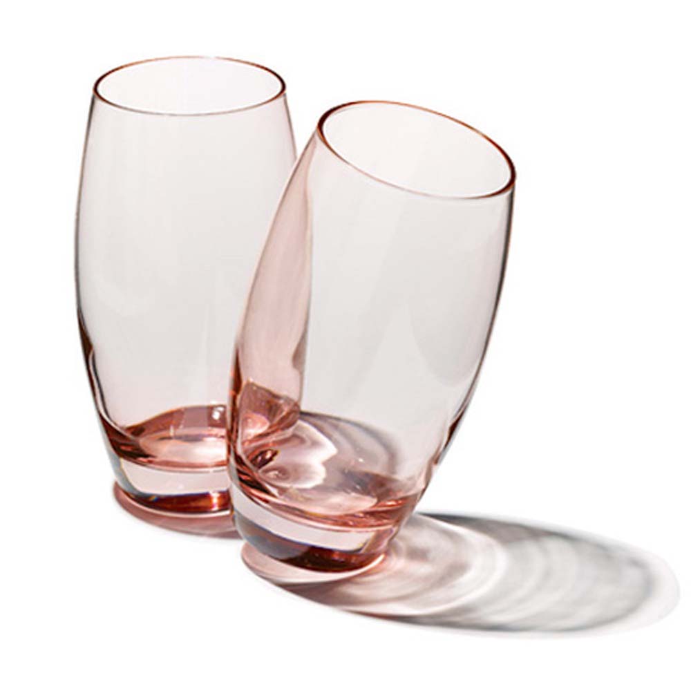 Wasser- und Saftglas rosé, 500 ml, 6er Set