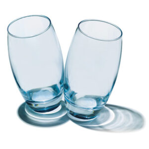 Wasser- und Saftglas türkisblau, 500 ml, 6er Set
