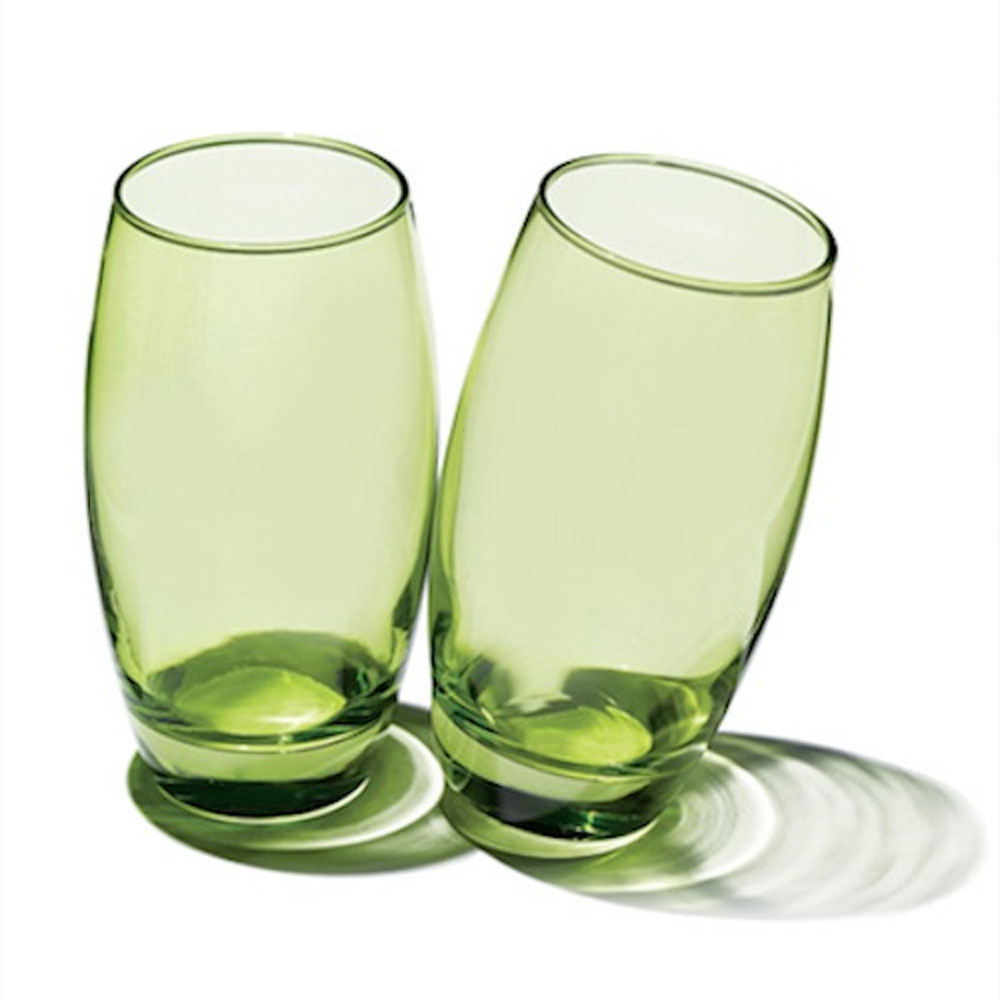 Wasser- und Saftglas limettengrün, 500 ml, 6er Set