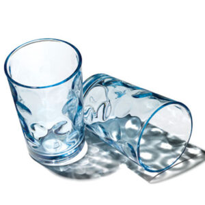 Wasser- und Saftglas türkisblau, 208 ml, 6er Set