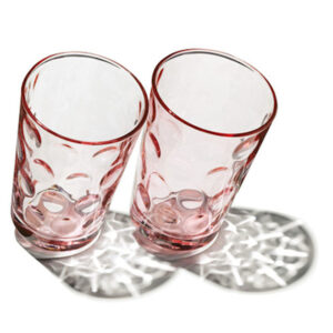 Wasser- und Saftglas rosé, 208ml, 6er Set