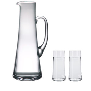 Wasserkrug (1200 ml) und 6 Gläser (210 ml) transparent