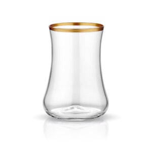 Teeglas mit Goldrand 6er Set  / 165ml