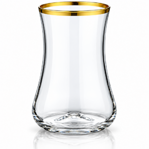 Teeglas mit Goldrand 6er Set  / 165ml