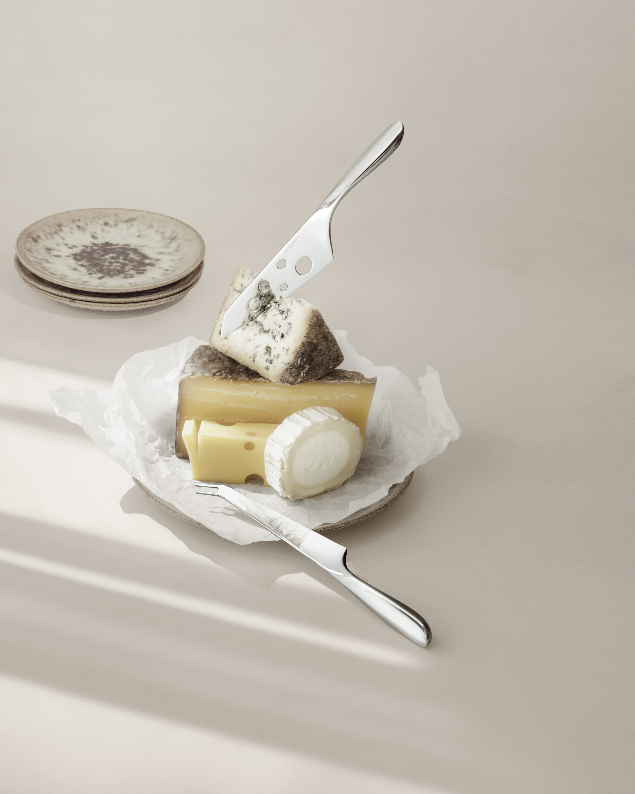 Käsemesser-Set, 2 teilig