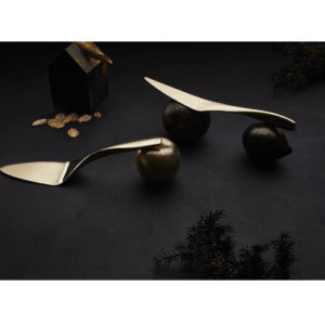 Kuchenbesteck, 2 teilig in Gold